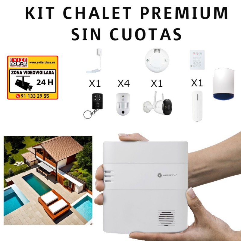 Kit Premium de Alarma para Chalet Sin Cuotas Mensuales: Máxima Protección y Confort