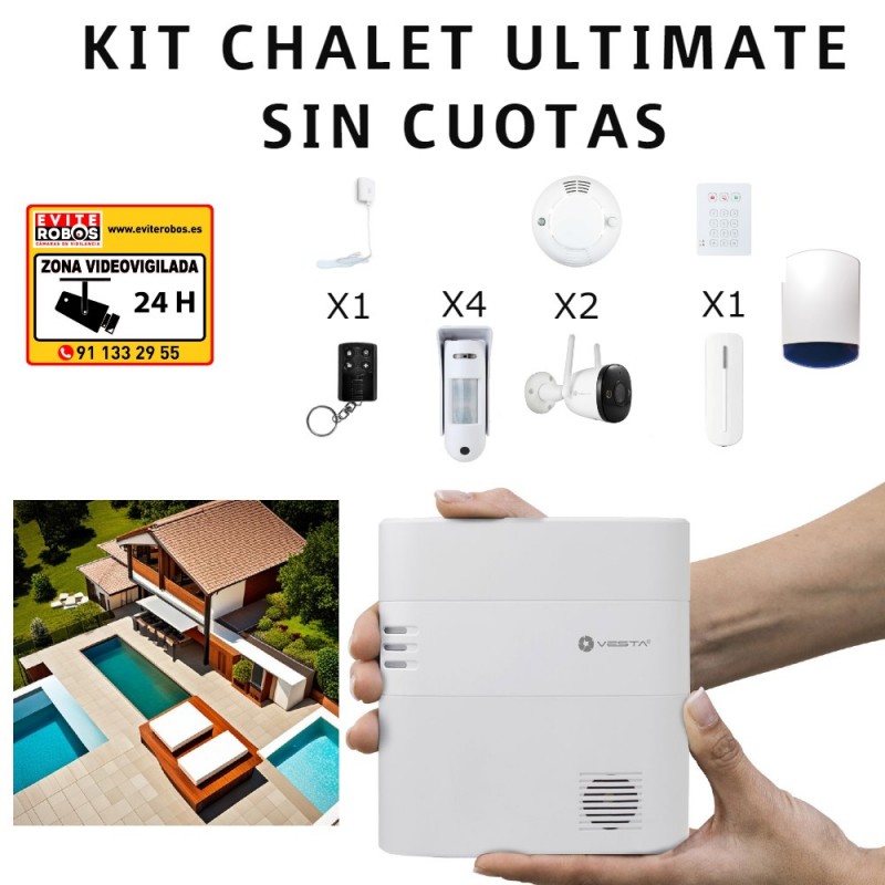 Kit Ultimate de Alarma para Chalet Sin Cuotas Mensuales: Seguridad Total y Control Absoluto